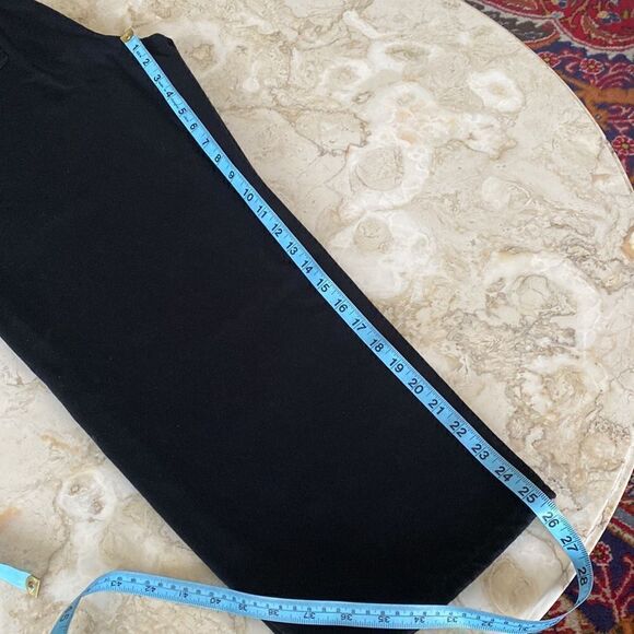 KIN by John Lewis High Waist Baggy Taper Heavy Black Cotton Crop Jeans - Picture 12 of 13